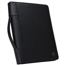 Executive Zipper Padfolio with Removable 3-Ring Binder and Letter Size Writin...