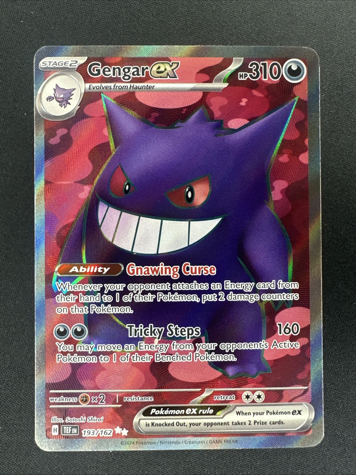 Pokemon TCG Gengar ex 193/162 Temporal Forces Ultra Rare NM