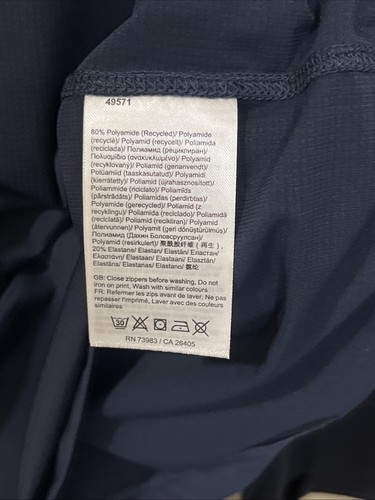 NWT Helly Hansen Men’s Shine Solen 1/2 Zip Hoodie Navy 2XL UPF 50+ - Picture 8 of 14