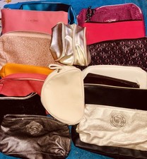 Lot Of 15 Lanc me Make Up Bag Travel Bag Train Bag