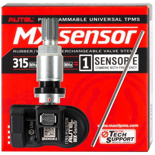 Autel MX-Sensor 315/433 MHZ 2 IN 1 Universal Progarmmable TPMS Tire Sensor Metal - Picture 3 of 12