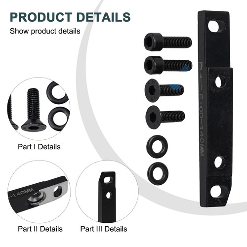 Bicycle Brake Brake Adapter 140/160/180/203mm Black Interchangeable Brake Disc - Picture 10 of 52