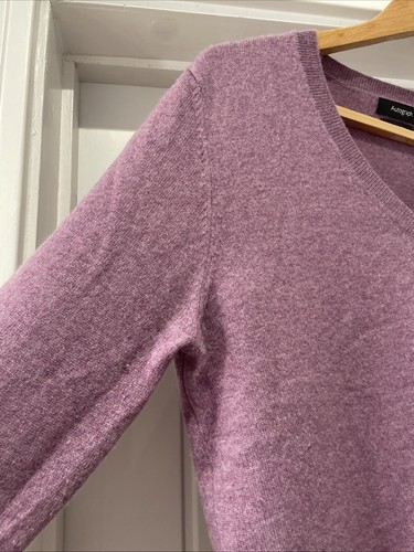 Autograph M&S Pullover Größe 10 lila 100% Kaschmir wenig getragen sehr guter Zustand - Bild 7 von 11