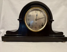 Antq. SETH THOMAS Tambour 8 Day Time and Strike ADAMANTINE Clock  Accurate Read