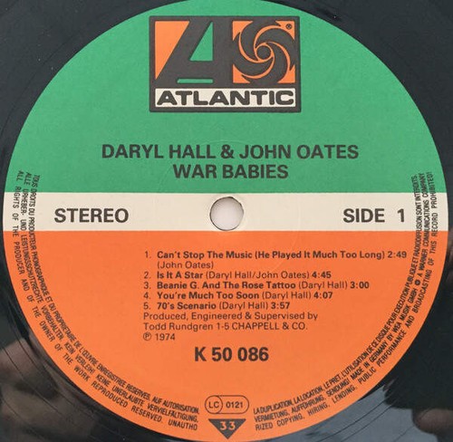 Daryl Hall & John Oates - War Babies (VINYL) - Bild 5 von 8