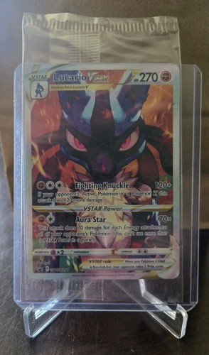 SEALED Pokemon Lucario VSTAR SWSH291 Crown Zenith Holo Black Star Promo NM