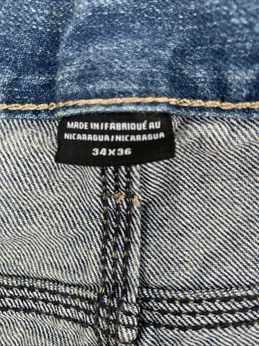 Dickies Carpenter Jeans Men's 34x36 Blue Relaxed Fit Straight Leg 1993SNB Work - Picture 7 of 9