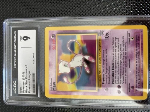 Pokémon TCG Black Star Promo Edition Mew #8 WOTC 2000 CGC 9