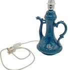 CERAMICHE ML Italian Teapot Style Table Lamp Blue E27 Max 57W WE