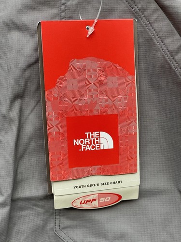 NEW The North Face Shorts Girls XL 18 Gray Cargo Nylon Adjustable Waist Hiking - Picture 6 of 8