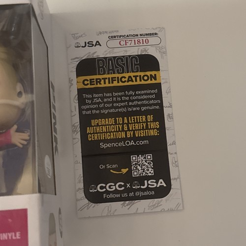 P!nk Pink Alecia Moore Signed Autographed 459 Funko Pop JSA COA AUTHENTIC RARE - Picture 2 of 4