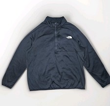 The North Face 1/4 Zip Sweater Mens XL Canyonlands Fleece Black Pullover