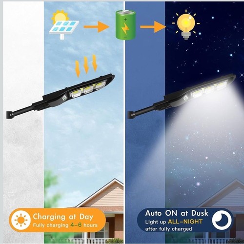 Solar Flood Lights Outdoor with Motion Sensor for Roads, Garages Yards Barns OW - Picture 4 of 9