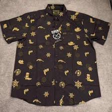 Dixxon Flannel V Twin 1876 Shirt Men Extra Large Black  Limited Edition Western