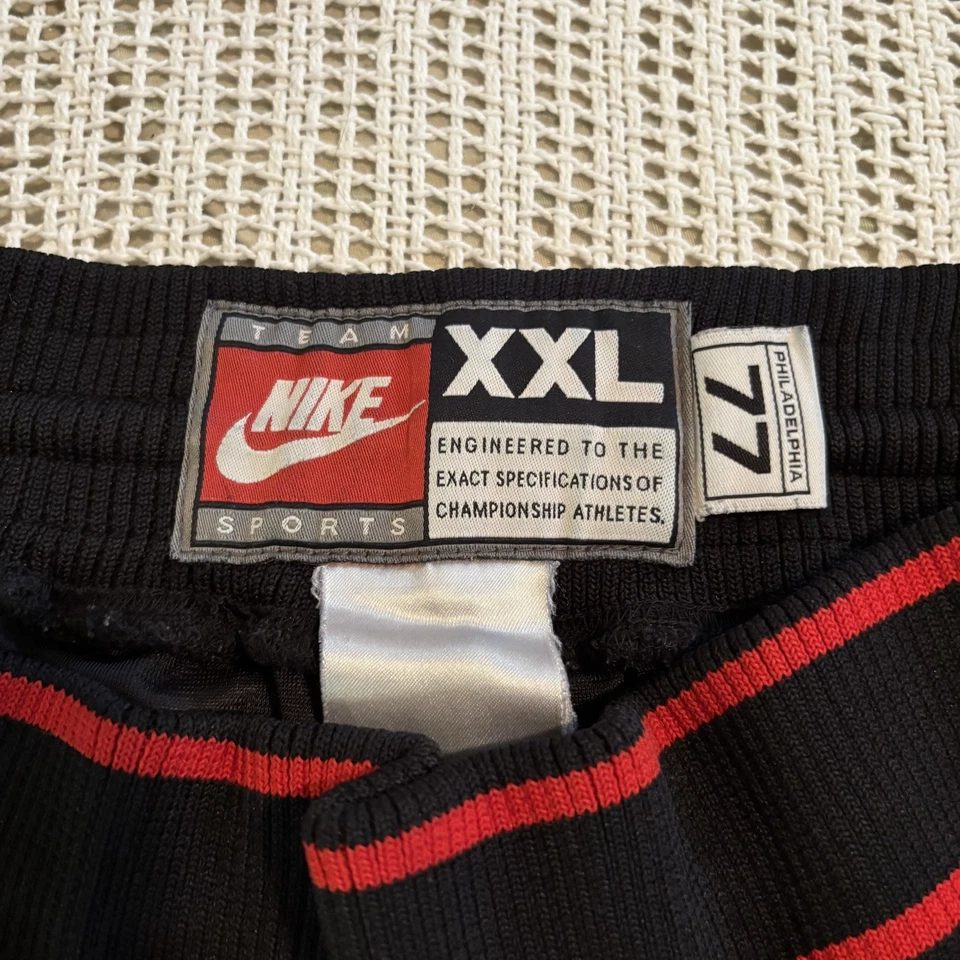 Philadelphia 76ers Nike Shorts Player Issue Worn #77 Black Basketball - Mens 2XL - Image 3 of 4