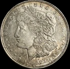 1921 Morgan Silver Dollar AU Details