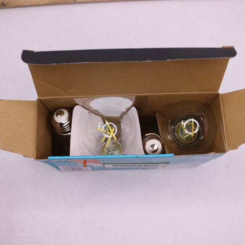 (4-Pk) EcoSmart Dimmable Filament LED Light Bulb Daylight Glass Clear A19 40W - Picture 4 of 4