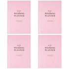 4PCS Hochzeitsplaner Buch Hochzeitsplanung Notizblock Brautdusche Engagement