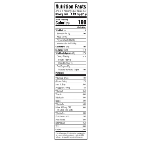 Post Uvetta Crusca® Grano Integrale e Crusca Colazione Cereali Kosher 16,6 once - Foto 11 di 12