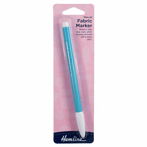 Hemline Wipe-Off Fabric Marker - Blue Marks H295
