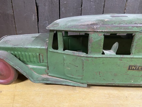 Autobús Interurbano Steelcraft Little Jim Original Años 20 24" Acero Prensado Escaso - Imagen 4 de 19