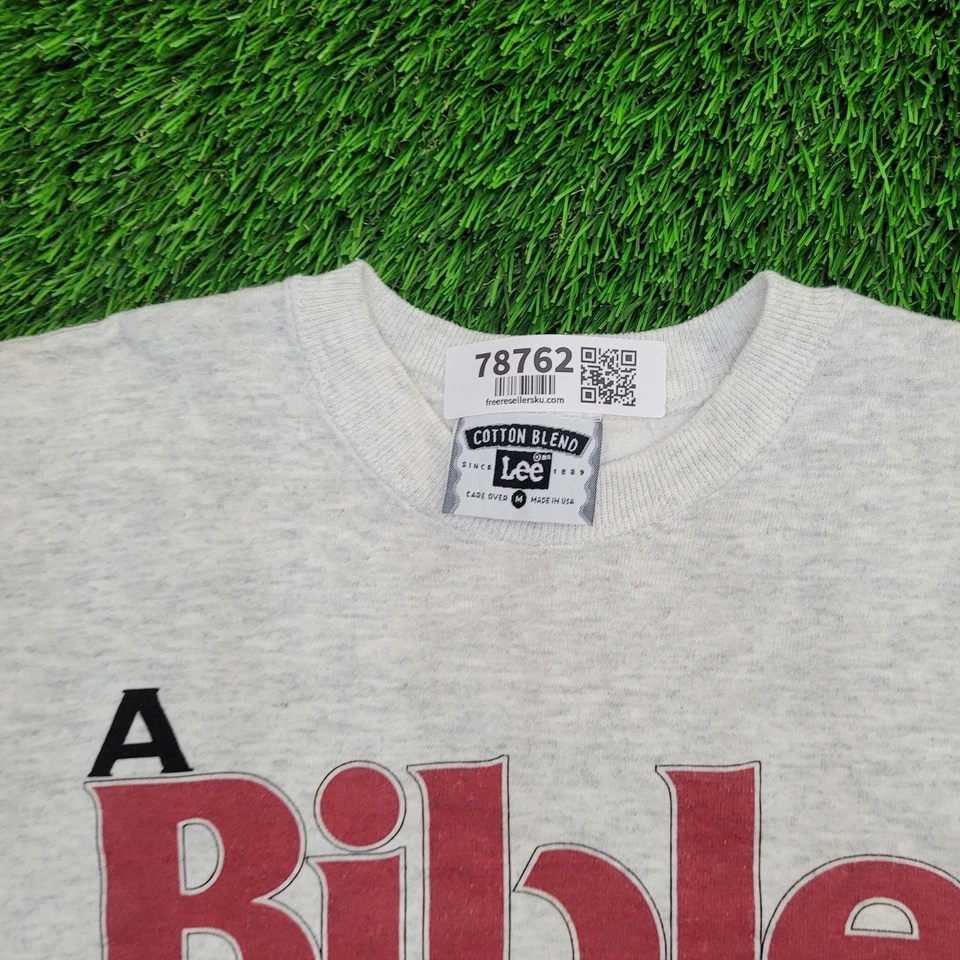 Sudadera Cita Biblia Cristiana Años 90 De Colección Para Mujer Mediana 19x24 Hecha en EE. UU. Foto 2 de 4