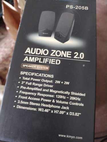 New Open Box Amplified Speakers KINYO 2.0 PA-115B - Zdjęcie 2 z 5