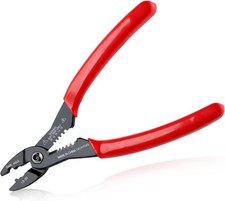 4-in-1 Multi Purpose Electricians Pliers with Wire Cutter, Red & Black 