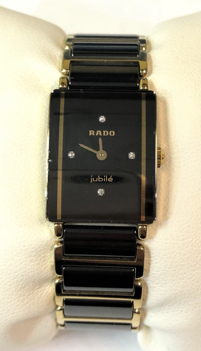 RADO Woman's Watch DiaStar Jubilé 153.0383.3 with 4 Diamonds | eBay