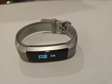 Fitbit Alta HR Activity Tracker FB408 Silver Small Band No Charger Working