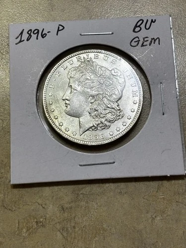 1896-P MORGAN SILVER DOLLAR ✪ BEAUTIFUL COIN ✪ BU GEM ✪ 90% SILVER COIN