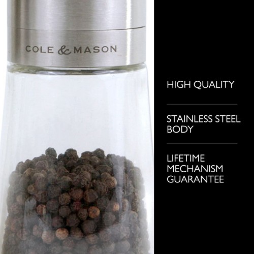 Clifton Salt & Pepper Mill Gift Set - Adjustable Salt & Pepper Grinders - Ref... - Picture 3 of 8