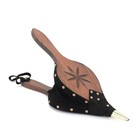JOHNNY BEARD COMPANY 68020 Rosette Oil Finished Pine Bellows- Leather Trim- 7...