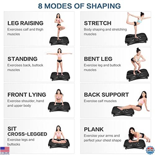 Whole Body Vibration Plate Exercise Machine - Fitness Platform for Weight Loss - Picture 7 of 7