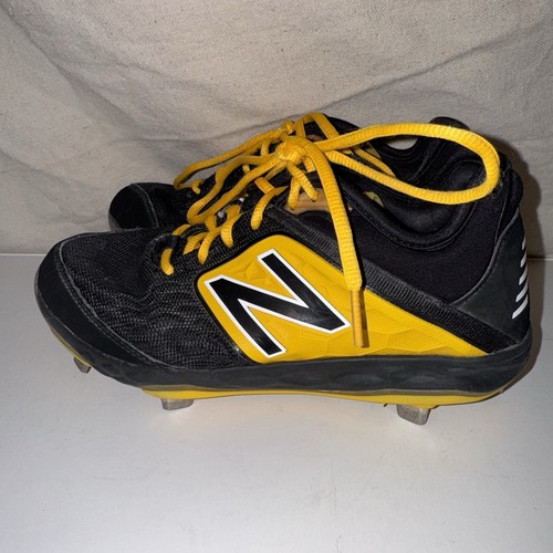 New Balance 3000v4 schwarz gelb Metall Baseball Stollen Herren Größe 5 Damengröße 6,5 - Bild 5 von 9