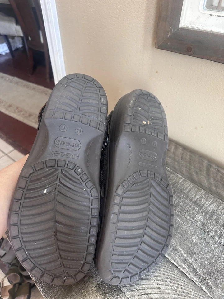 Zuecos Crocs Yukon Vista II Gamuza Deslizables Zapatos Marrón Para Hombre Talla 13” Foto 4 de 4