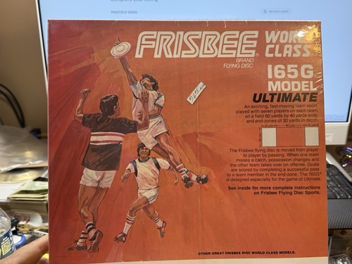 Wham-o Frisbee World Class 165 Gram 80C mold Scott Zimmerman Cyndi Birch Package - Picture 11 of 13