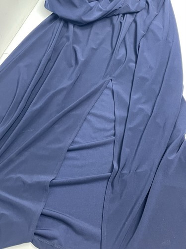 Damen Cato ärmelloses langes einfarbiges dunkelblaues Kleid mit Schlitz Größe Large -A - Bild 16 von 16