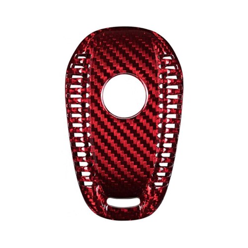 Remote Key Shell Cover Fall für Alfa Romeo Stelvio Rot Kohlefaser - Picture 6 of 8