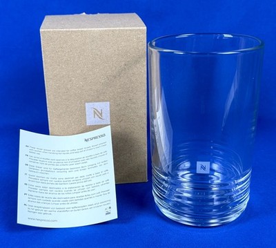 New NESPRESSO 16 oz Barista RECIPE GLASS Made in France COFFEE - In Original Box
