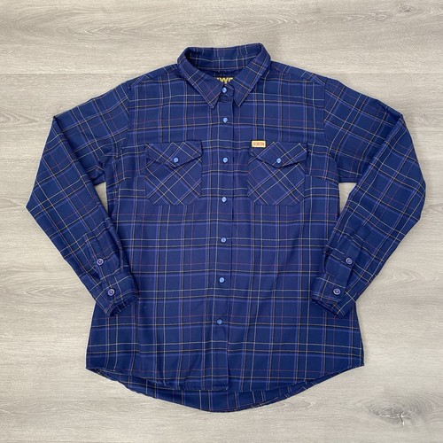 Dixxon Flannel Shirt Womens Large Button Down Plaid Checkered Long Sleeve - Picture 8 of 8