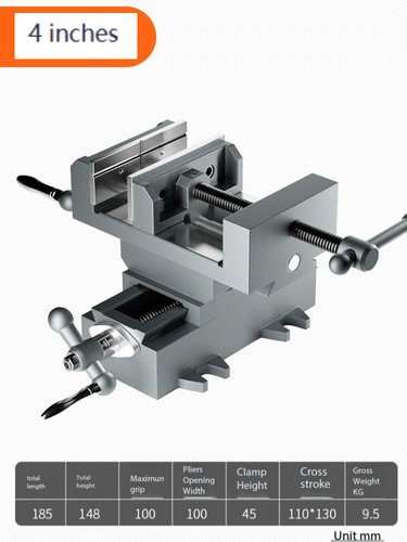 Precision Cross-head Bench Vise, Bidirectional Moving Bench Vise Worktable - Picture 20 of 23