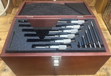 Starrett 436 Outside Micrometer Set 0-6 in Mechanical 0.001 in w/ Case