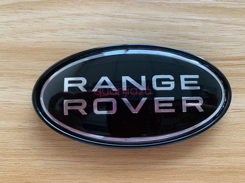 Black For Range Rover Sport Supercharged Tailgate Grille Emblem Oval Logo Badges - Picture 3 of 6