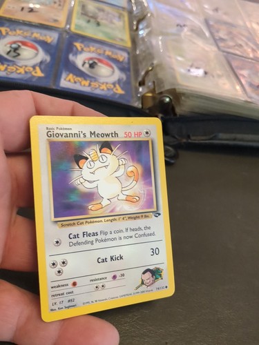 Pokemon WOTC Giovanni's Meowth 74/132 Gym Challenge UNLIMITED Common NM #15 - Picture 2 of 8