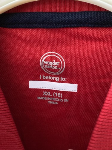 Set Of 2 NEW Red Polo Shirts-youth 18-School Uniform - Picture 9 of 12