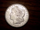 MORGAN SILVER DOLLAR 1921 D NICE AU/BU PL RARE DATE WITH PL STRIKE 90% SILVER