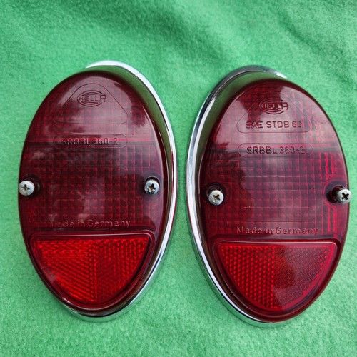 1962-1967 Volkswagen VW Beetle Hella SRBBL 360-2 Tail Light Lens Original 1966