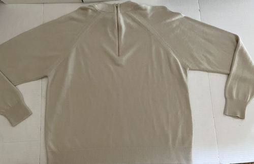 Designers Originals Luxelon Beige Langarm Pullover Zip Sweater Gr. 42 XL - Bild 4 von 10