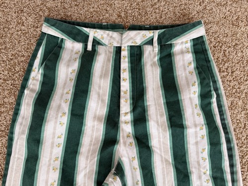 RVCA x Camille Rowe Camille Women’s Pants Green Moss Size 29 - Picture 3 of 17
